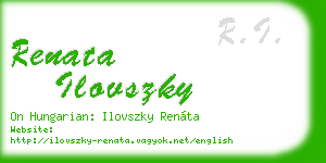 renata ilovszky business card